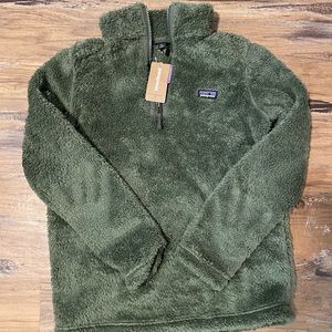 NWT Patagonia boys Los Gatos fleece XL olive green